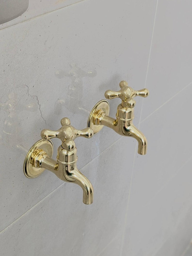 Polished Brass Wall Tap