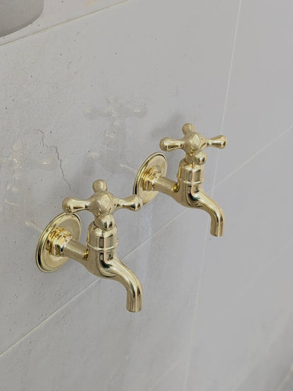 Polished Brass Wall Tap