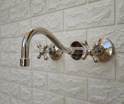 Vintage Double Handle Bathroom Tap