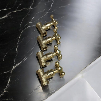 Vintage Cross Handle Stop Valves