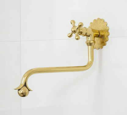 Moroccan Style Brass Wall Faucet