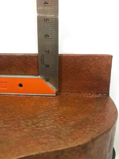 Handmade Hammered Copper Corner Sink