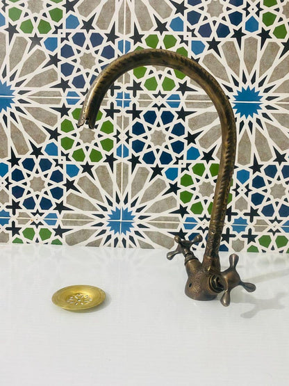 Antique Brass Moroccan Faucet