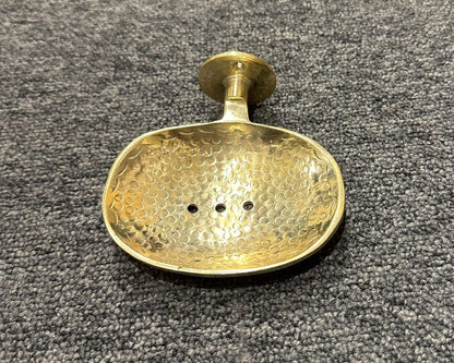 Hand-Hammered Brass Soap Dish