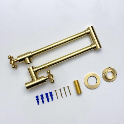 Solid Unlacquered Brass Pot Filler Faucet