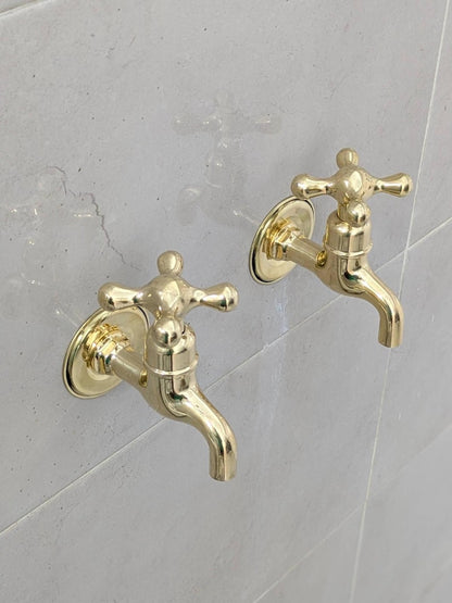 Polished Brass Wall Tap