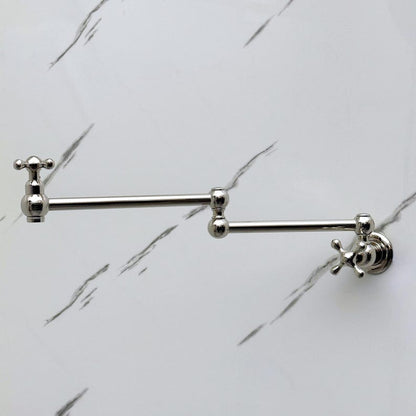 Title: Polished Nickel Wall Mount Pot Filler