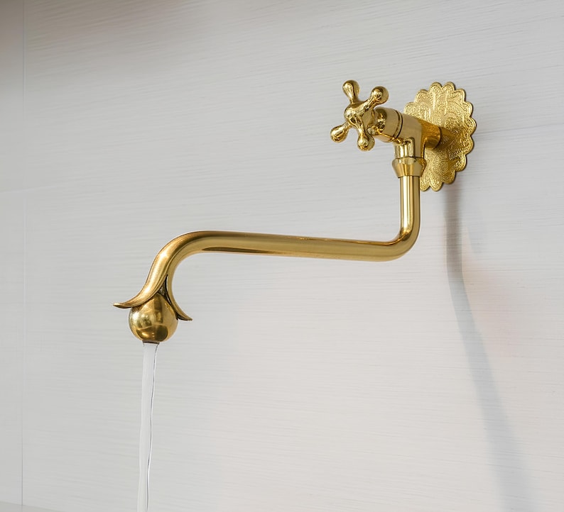 Moroccan Style Brass Wall Faucet