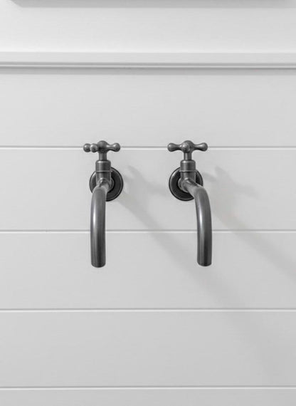 Dark Patina Brass Wall Mount Faucet