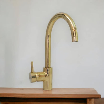 Pull-Down Brass Kitchen Faucet