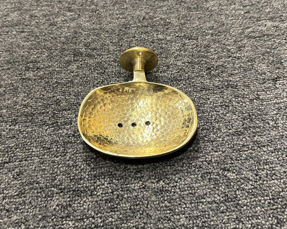 Hand-Hammered Brass Soap Dish