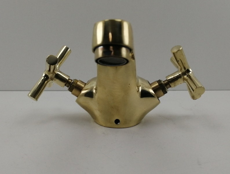 Solid Brass Double Handle Bathroom Faucet