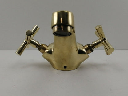 Solid Brass Double Handle Bathroom Faucet