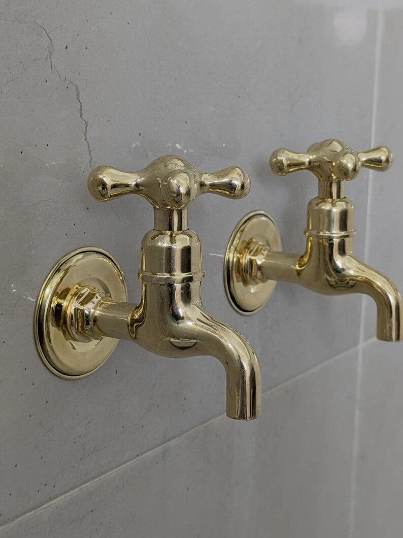 Polished Brass Wall Tap
