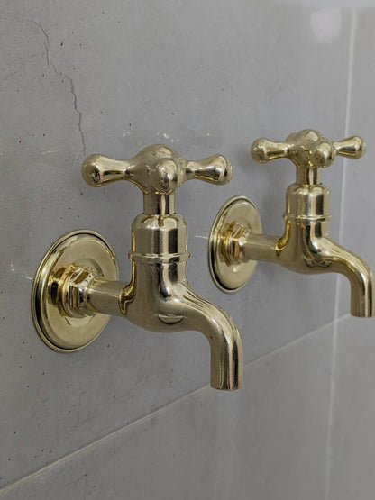 Polished Brass Wall Tap