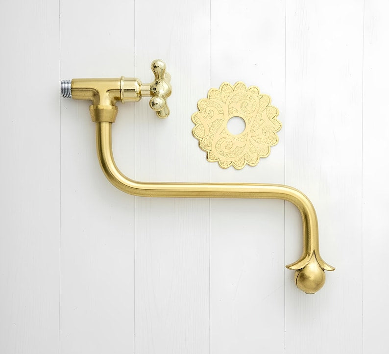 Moroccan Style Brass Wall Faucet