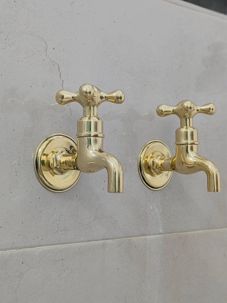 Polished Brass Wall Tap