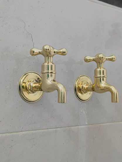 Polished Brass Wall Tap
