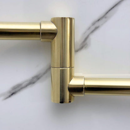 Solid Unlacquered Brass Pot Filler Faucet