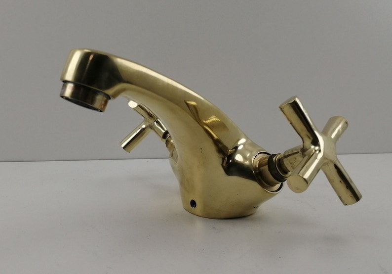 Solid Brass Double Handle Bathroom Faucet