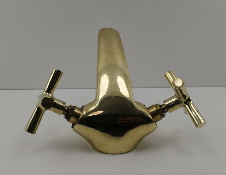 Solid Brass Double Handle Bathroom Faucet