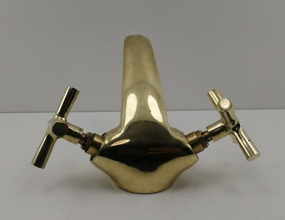 Solid Brass Double Handle Bathroom Faucet