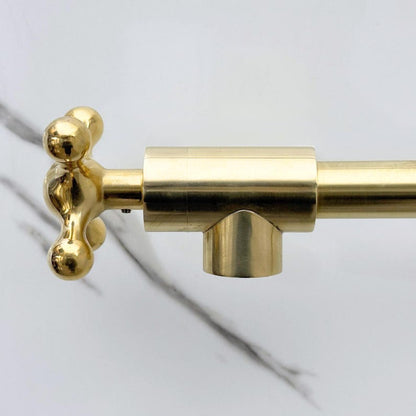 Solid Unlacquered Brass Pot Filler Faucet