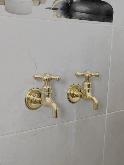Polished Brass Wall Tap