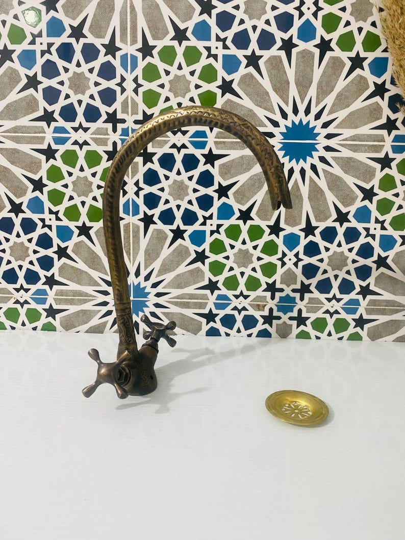 Antique Brass Moroccan Faucet