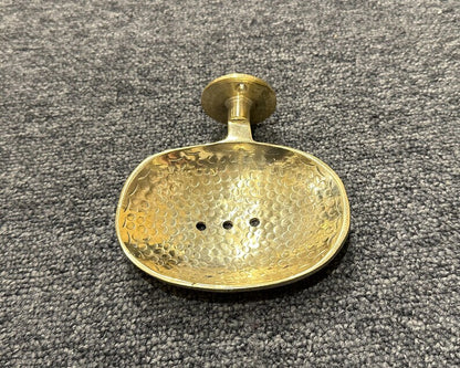 Hand-Hammered Brass Soap Dish