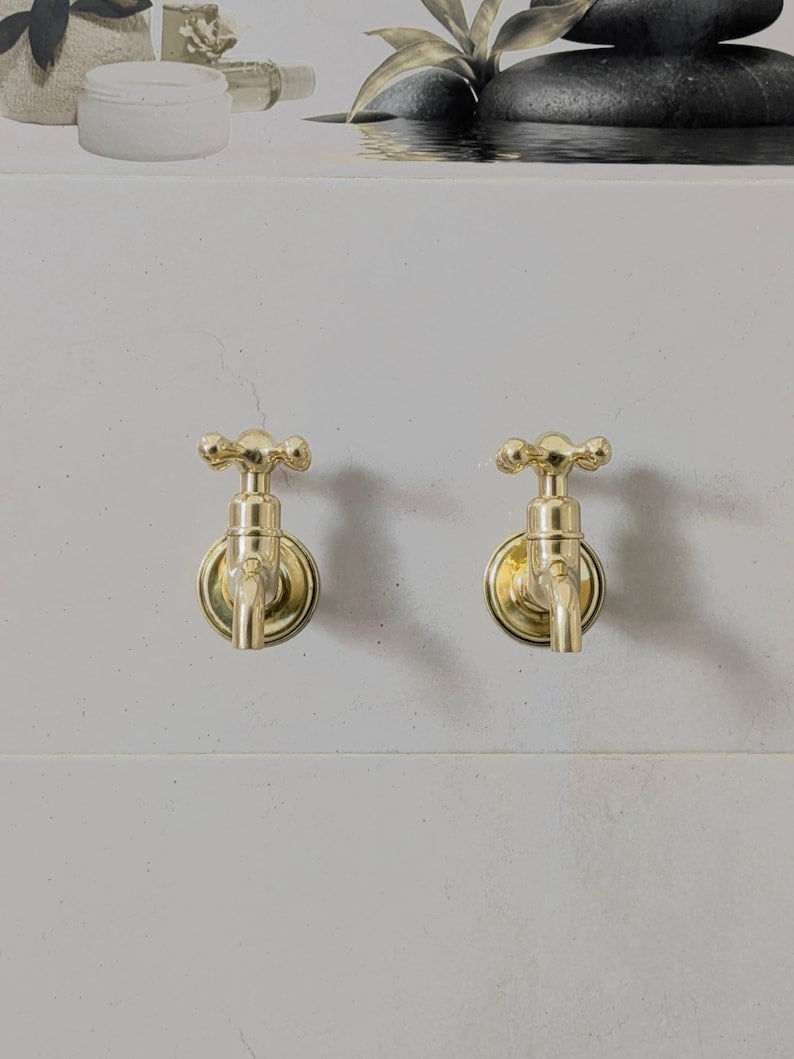 Polished Brass Wall Tap