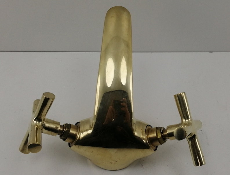 Solid Brass Double Handle Bathroom Faucet
