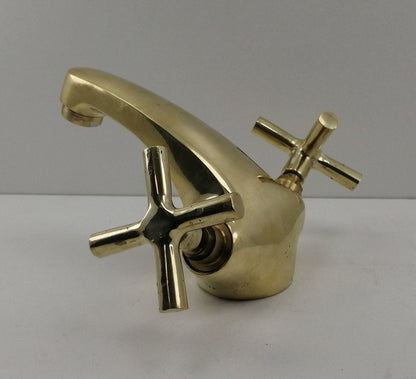 Solid Brass Double Handle Bathroom Faucet