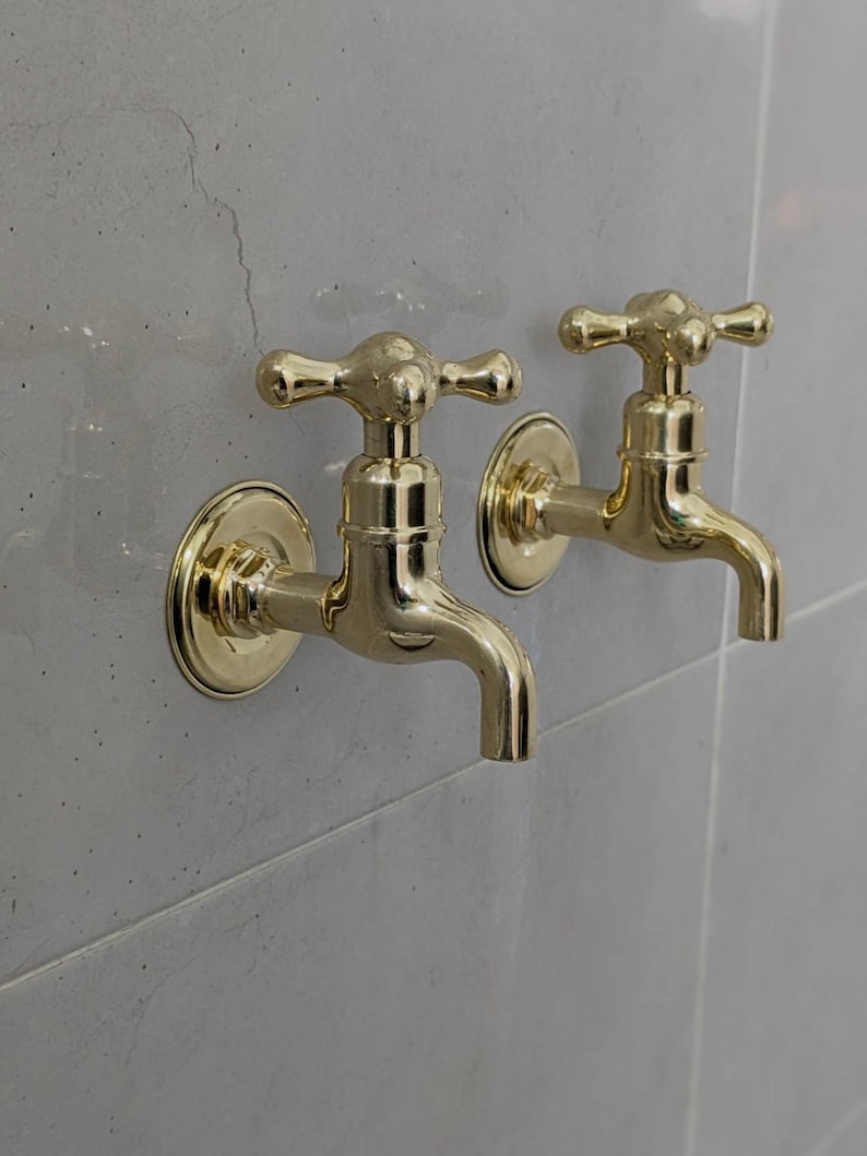 Polished Brass Wall Tap