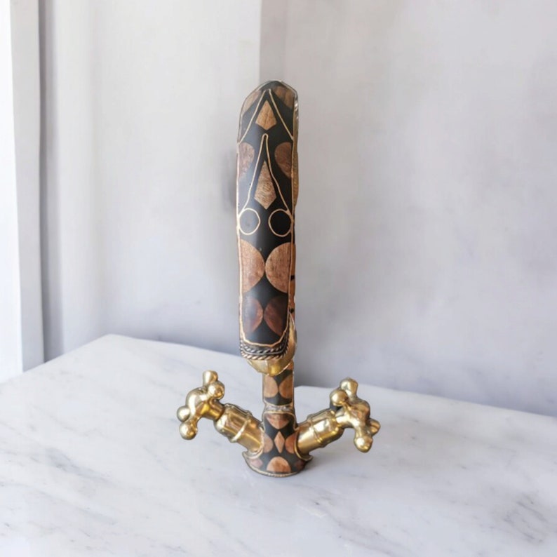 Moroccan Mosaic Brass Bathroom Faucet