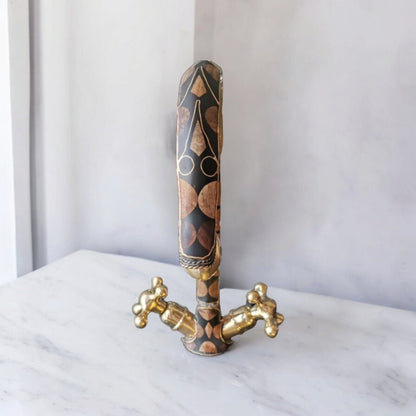 Moroccan Mosaic Brass Bathroom Faucet