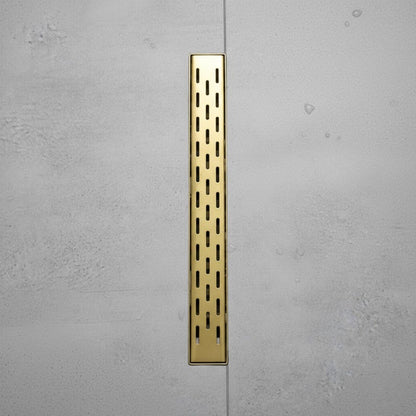Solid Brass Linear Shower Drain Cover – Slim Slot Grate Modern Bathroom Drain