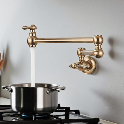 Brushed Gold Pot Filler Faucet
