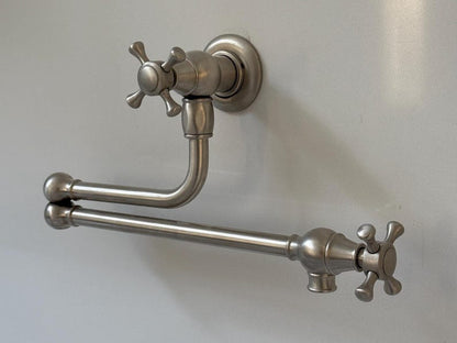 Brushed Nickel Wall Mount Pot Filler