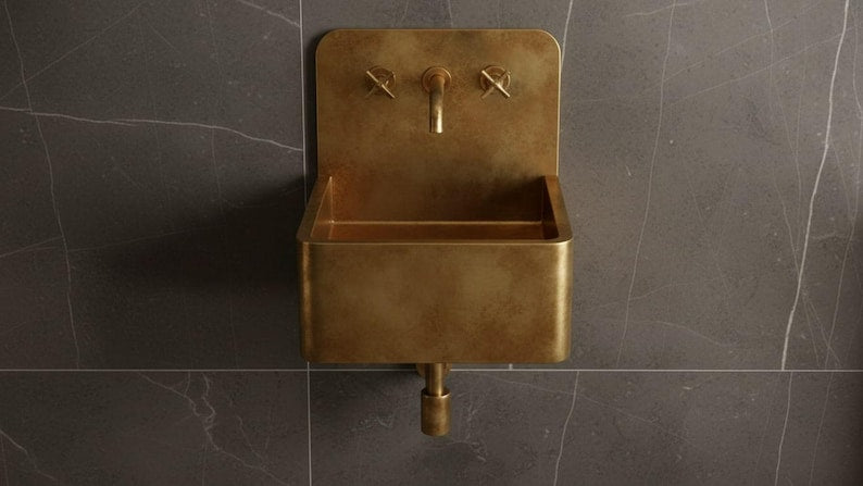 Wall Mounted Brass Utility Sink