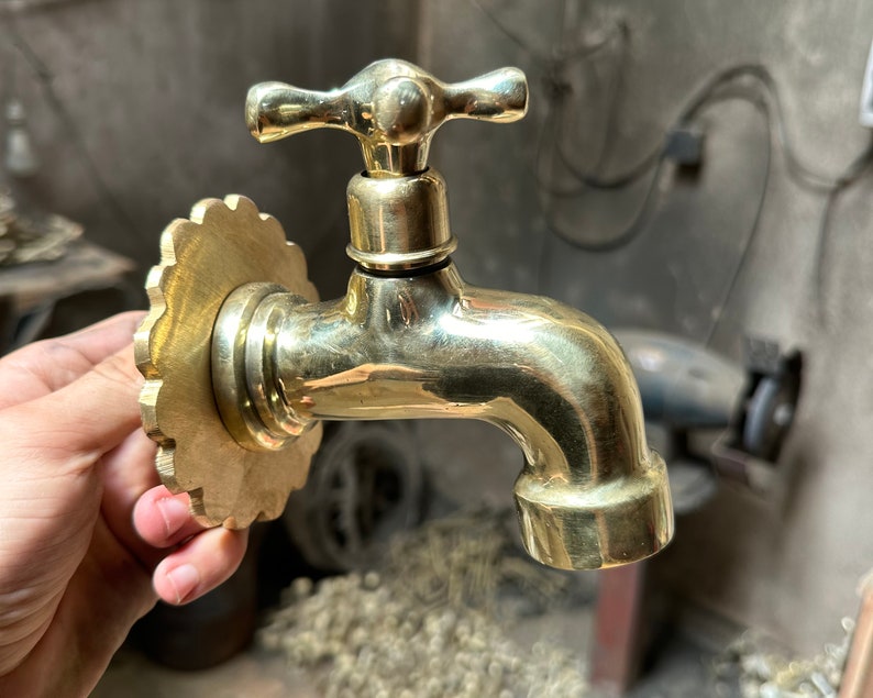 Handmade Solid Brass Outdoor Faucet
