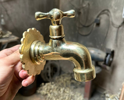 Handmade Solid Brass Outdoor Faucet