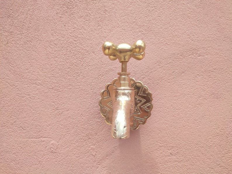 Antique Copper Wall-Mount Bridge Faucet