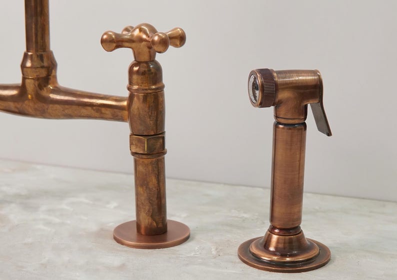Antique Copper Bridge Faucet