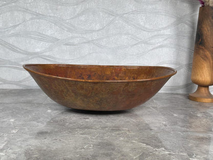Rustic Oxidized Copper Vessel Sink