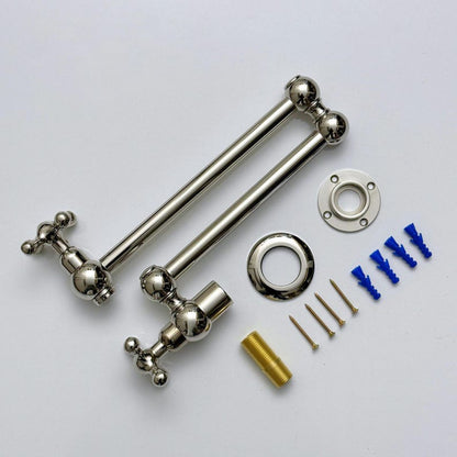 Title: Polished Nickel Wall Mount Pot Filler