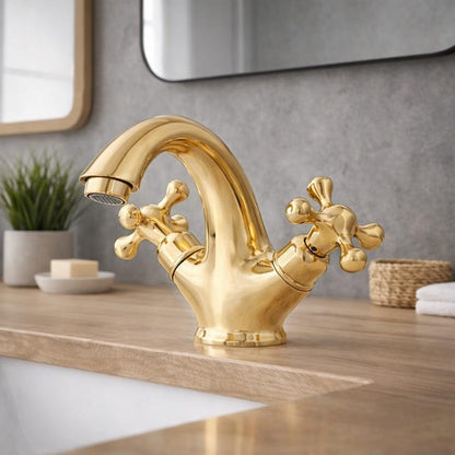 Luxury Polished Brass Bathroom Faucet