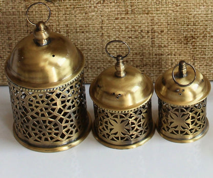 Handmade Solid Brass Bathroom Accessories Set – Moroccan Engraved Luxury Hardware Collection