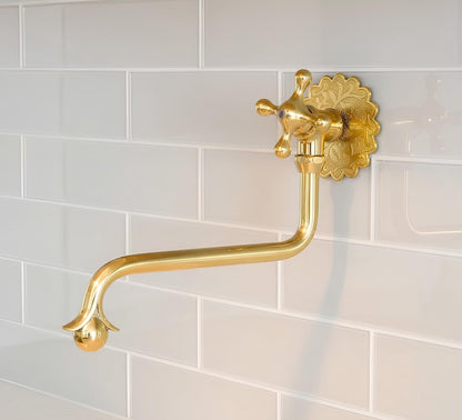 Moroccan Style Brass Wall Faucet