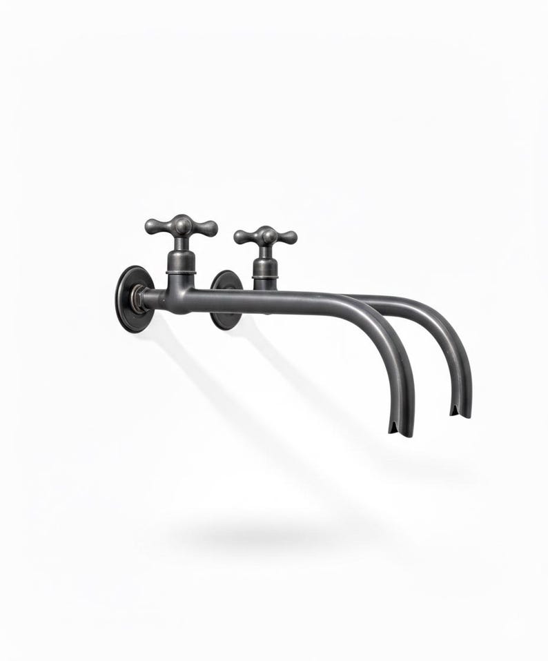 Dark Patina Brass Wall Mount Faucet